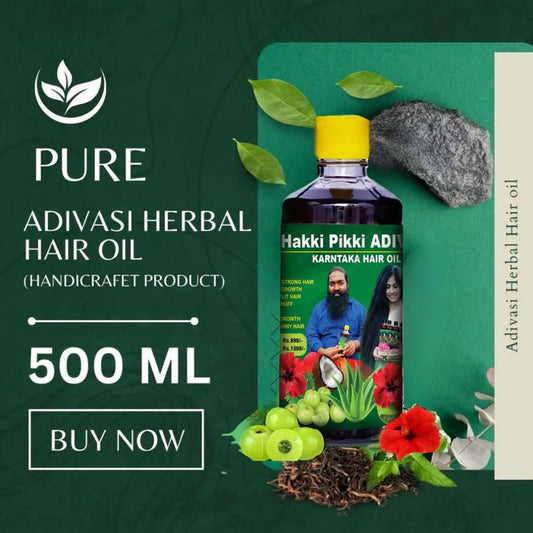 ADIVASI HAKKI PIKKI HAIR OIL ✅
