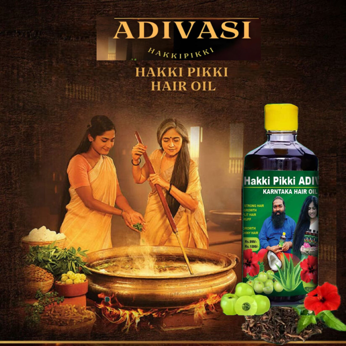 ADIVASI HAKKI PIKKI HAIR OIL ✅